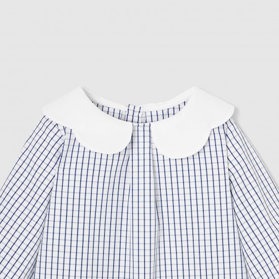 Toddler girl checked blouse