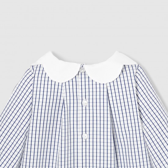 Toddler girl checked blouse