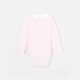 Toddler girl bodysuit with scalloped collar