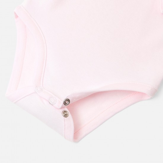 Toddler girl bodysuit with scalloped collar
