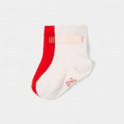 Toddler girl sock duo