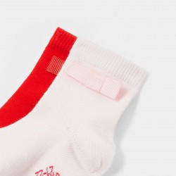Toddler girl sock duo