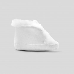 Baby girl fur-lined booties