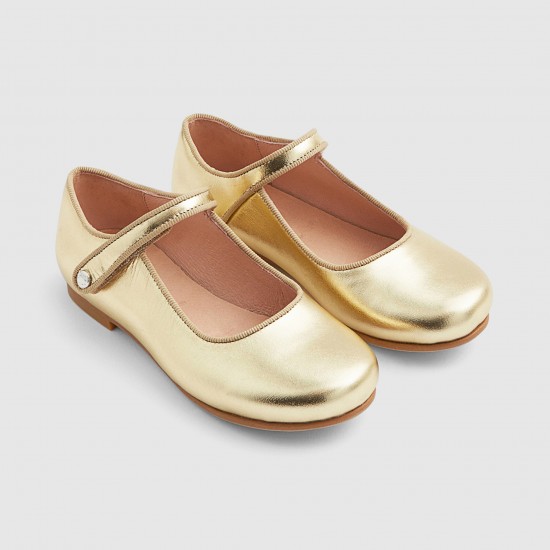 Girl glazed leather Mary Janes
