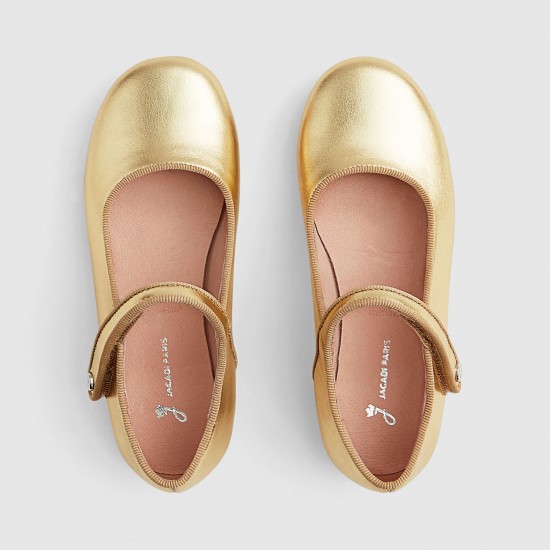 Girl glazed leather Mary Janes