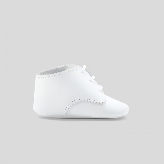 Unisex baby leather booties
