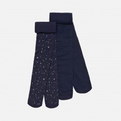 Set of two pairs of girl tights