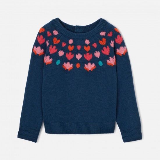 Girl jacquard sweater