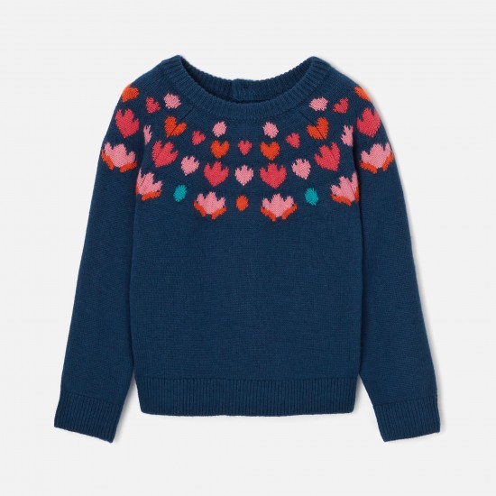 Girl jacquard sweater
