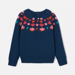 Girl jacquard sweater