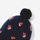 Toddler girl squirrel motif hat 