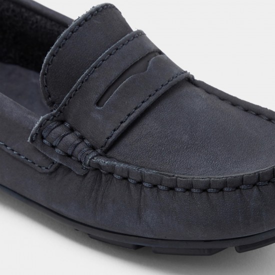 Boy nubuck moccasins