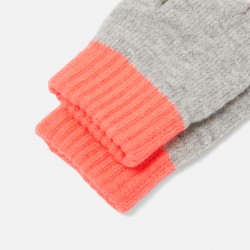 Girl color block gloves