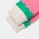 Girl color block mittens