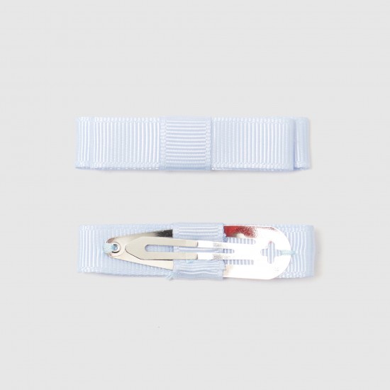 Duo of flat bow barrettes