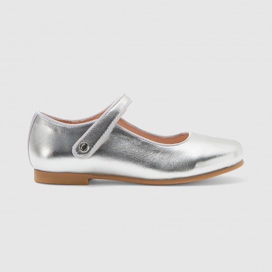 Girl glazed leather Mary Janes