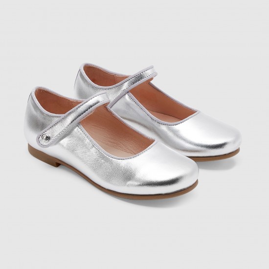 Girl glazed leather Mary Janes