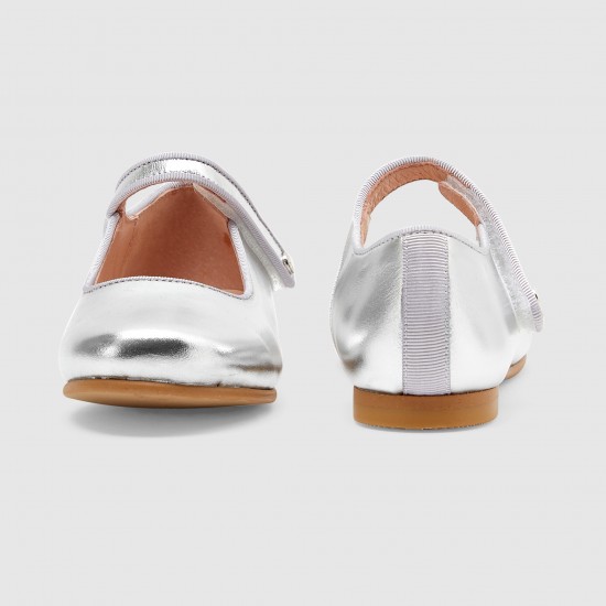 Girl glazed leather Mary Janes