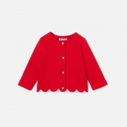 Toddler girl fleece cardigan