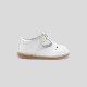 Unisex smooth leather T-strap shoes