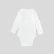 Toddler girl bodysuit with petal collar