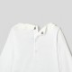 Toddler girl bodysuit with petal collar