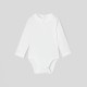 Toddler girl bodysuit with scalloped collar