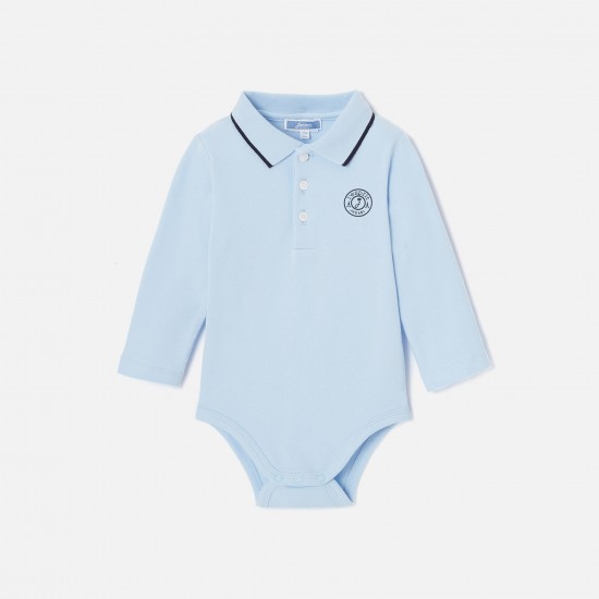 Toddler boy polo collar bodysuit