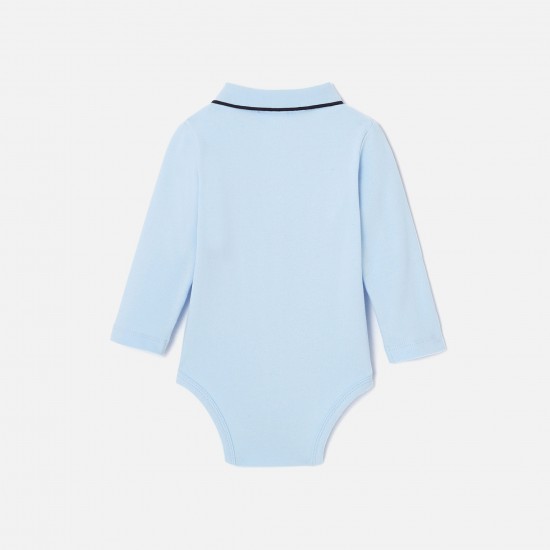Toddler boy polo collar bodysuit