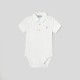 Toddler boy bodysuit with Oxford collar