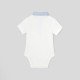 Toddler boy bodysuit with Oxford collar