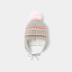 Toddler girl abstract jacquard hat