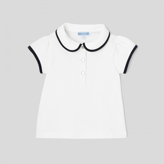 Toddler girl short-sleeved polo