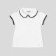 Toddler girl short-sleeved polo