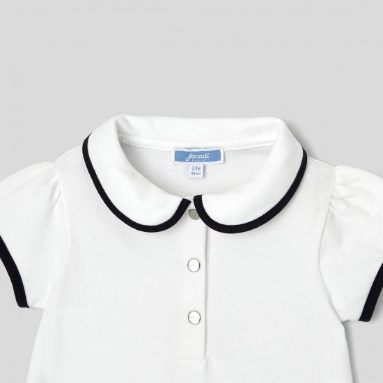 Toddler girl short-sleeved polo