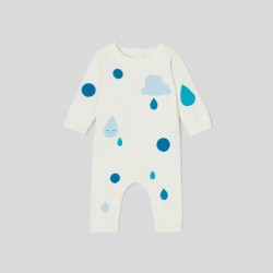 Baby girl wool onesie