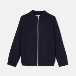 Boy zip-up cardigan
