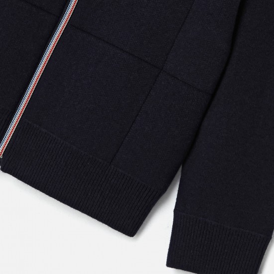 Boy zip-up cardigan