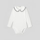 Baby girl decorative neckline bodysuit