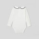 Baby girl decorative neckline bodysuit