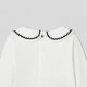 Baby girl decorative neckline bodysuit