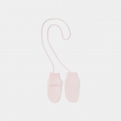 Baby girl knit mittens