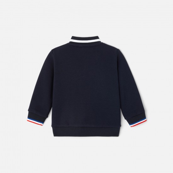 Baby boy zip-up cardigan