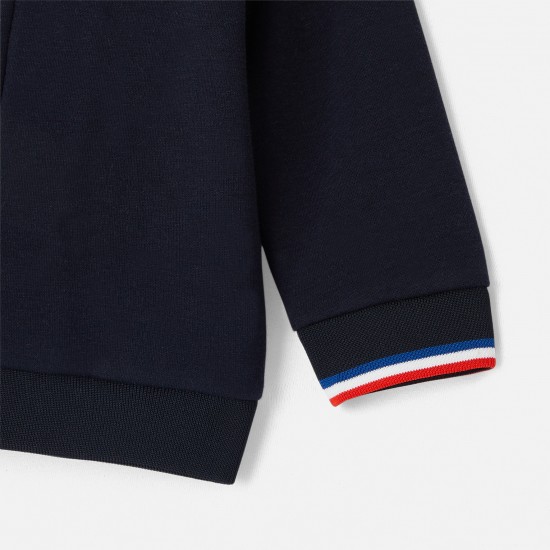 Baby boy zip-up cardigan