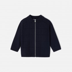 Baby boy zip-up cardigan