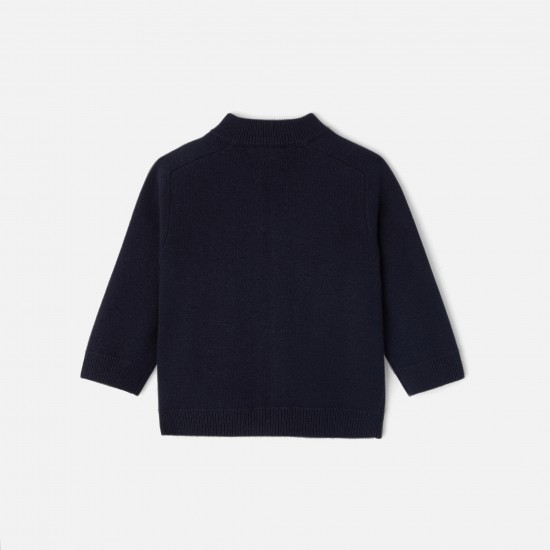 Baby boy zip-up cardigan