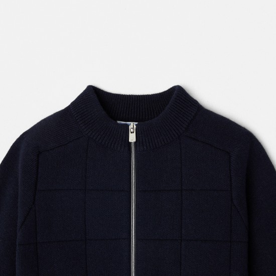 Baby boy zip-up cardigan