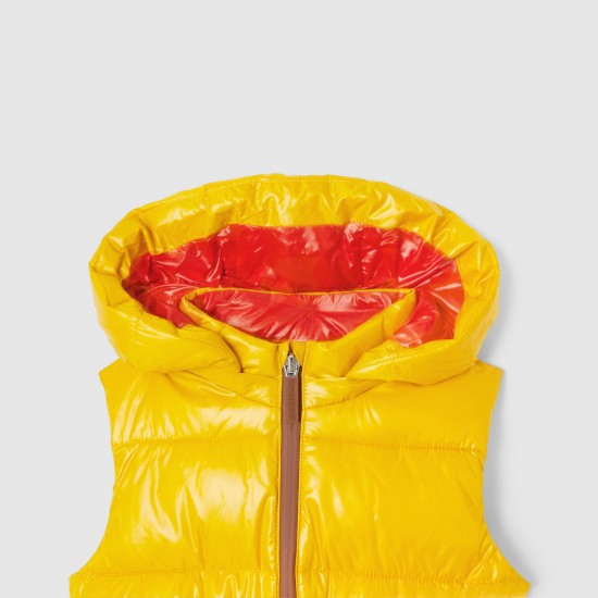Girl sleeveless down jacket