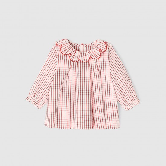 Baby girl checkered blouse