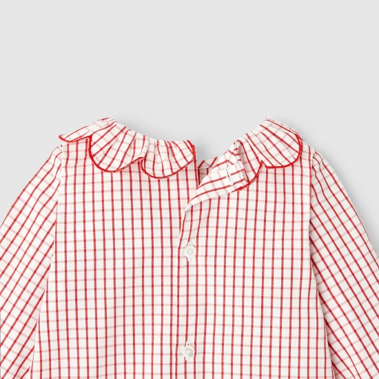 Baby girl checkered blouse